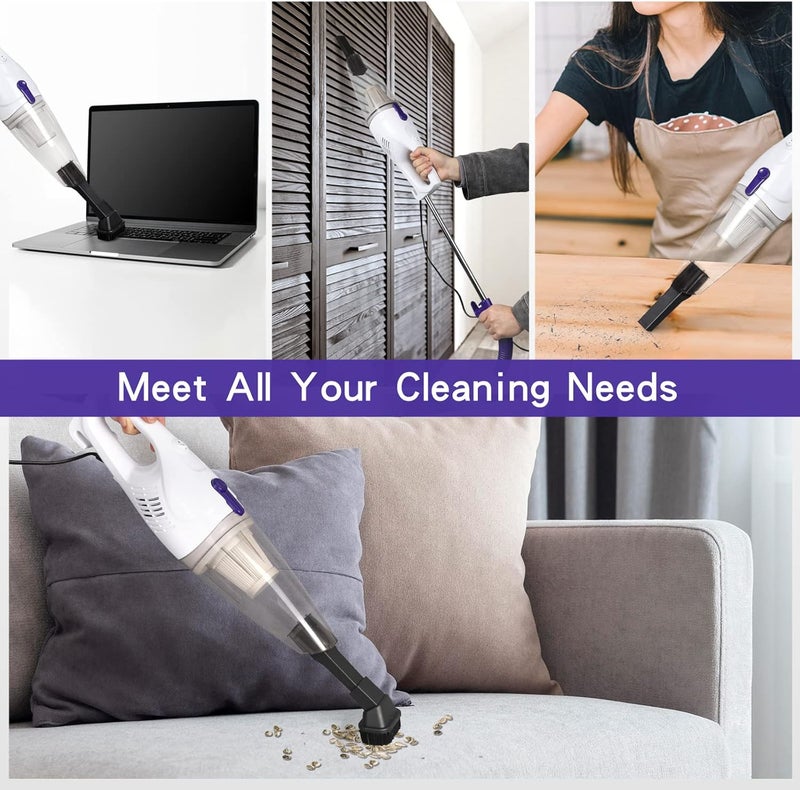 Intercleaner Corded Vacuum Cleaner, 15KPa Powerful Suction with 400W Motor, 12 in 1 Lightweight Bagless Stick Vac with Handheld, Ultra Quiet, for Hardwood Floor Carpet Car Pet Hair Car Pet Hair - Image 4